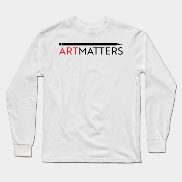 Art Matters Long Sleeve T-Shirt by 5FingerTees